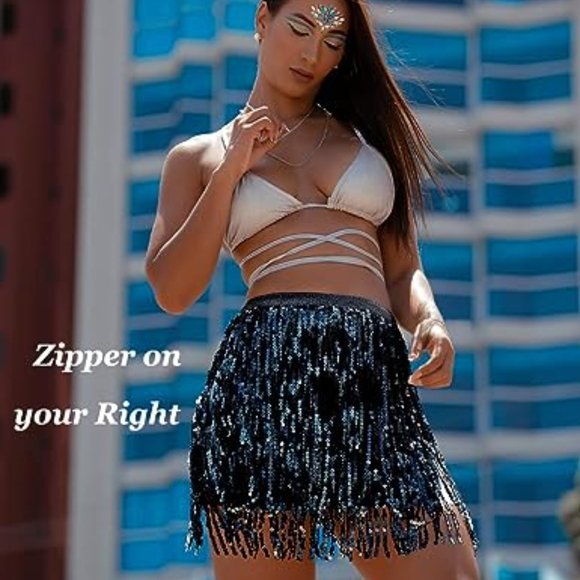 Sequin Skirt - Picture 1 of 3